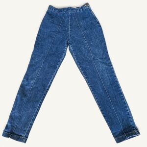Weathered Blues Vintage Pleated Denim Jeans – Size 9/10